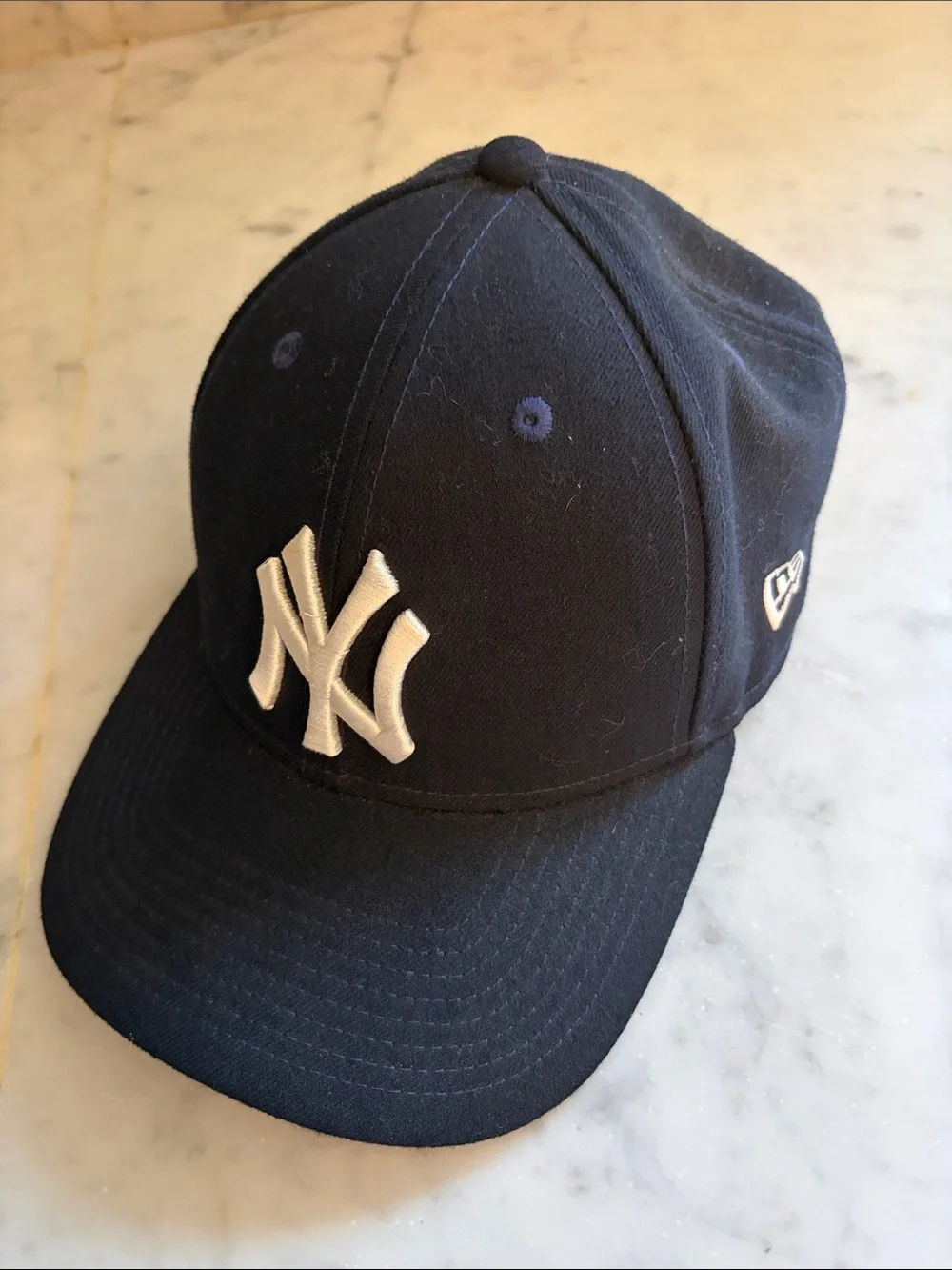 New Era Kids Navy Baseball Cap with White NY Logo